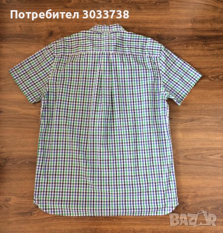 Tommy Hilfiger Мъжка памучна риза каре със стандартна кройка, снимка 3 - Ризи - 41561926