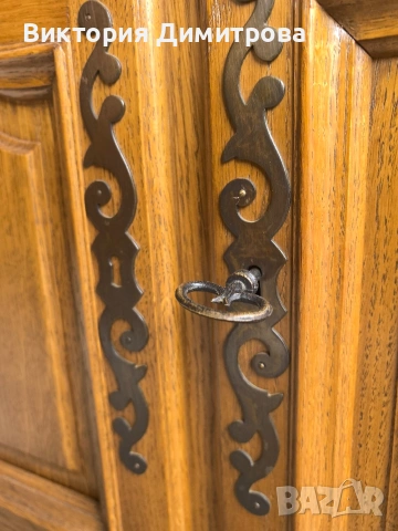 Ъглова витрина Антик , снимка 11 - Секции и витрини - 53611495