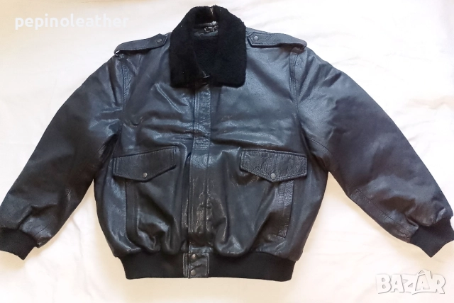Пилотско Авиаторско кожено яке бомбър, тип МА-1, А-2, В-3, G-1, снимка 4 - Якета - 12536229
