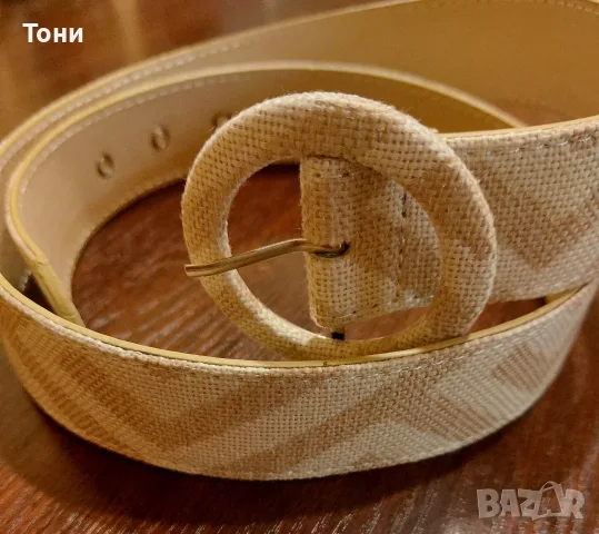 Нов Дамски Кожен Колан 95см, снимка 2 - Колани - 56276976