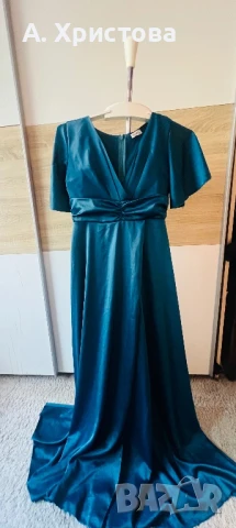  Елегантна дълга рокля Л / L размер, снимка 2 - Рокли - 51237508