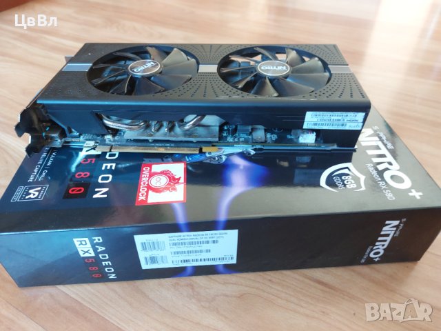 Видео карти Sapphire RADEON RX 580 NITRO+ 8GB, снимка 6 - Видеокарти - 42589730