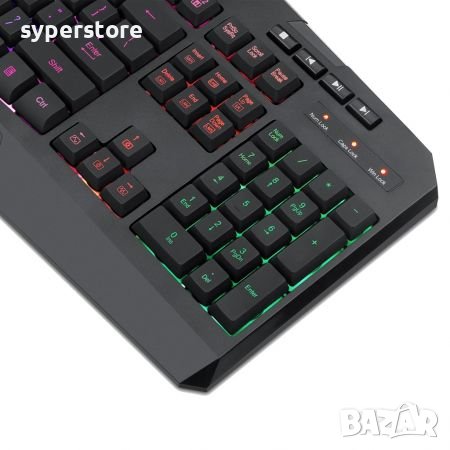 Клавиатура Безжична и USB Геймърска Redragon Harpe K503KS-BK Мултимедийна с RGB Подсветка , снимка 2 - Клавиатури и мишки - 41917939