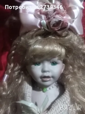 Старинна порцеланова кукла със стойка , снимка 6 - Кукли - 49335234