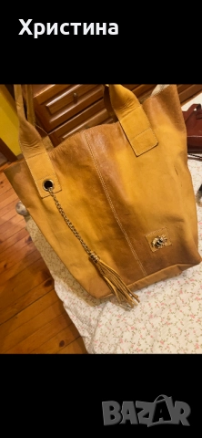 Дамска чанта и сандали естествена кожа , снимка 4 - Чанти - 52318144