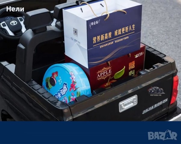 Акумулаторен джип TOYOTA Tundra 12V, лицензиран, с меки гуми, кожена седалка, снимка 14 - Детски велосипеди, триколки и коли - 37662069