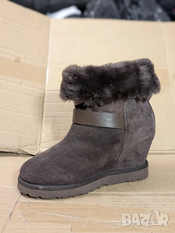 Ботуши / боти на платформа ASH Topo Suede Shearling Cuff Yes номер 37 ,5, снимка 9 - Дамски боти - 53329885