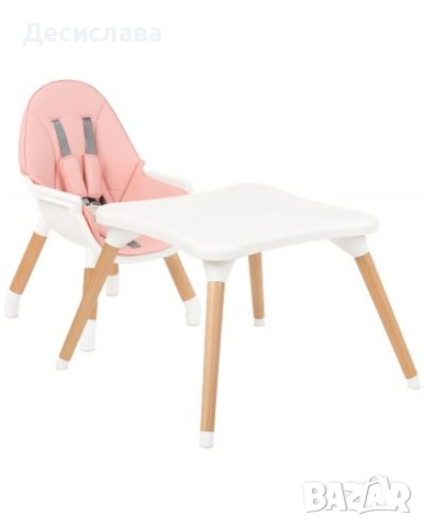 Kikka Boo Стол и маса за хранене Multi 3в1 Pink, снимка 2 - Столчета за хранене - 52571017