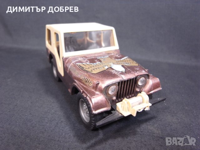 1/24 СТАРА РЕТРО МЕТАЛНА КОЛИЧКА МАЩАБЕН МОДЕЛ JEEP INTERNATIONAL POLISTIL ITALY, снимка 5 - Колекции - 41961440