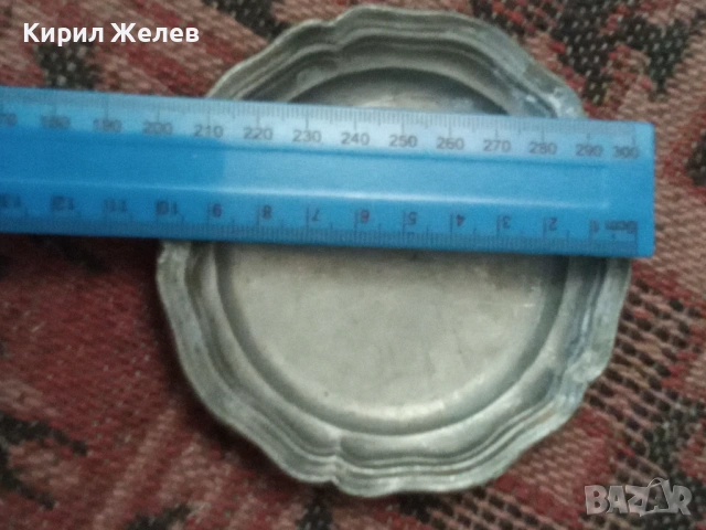 Антична калаена чиния 54305, снимка 2 - Антикварни и старинни предмети - 53624745