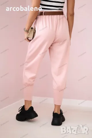 Дамски панталон с колан и джобове, 6цвята , снимка 5 - Панталони - 48831687