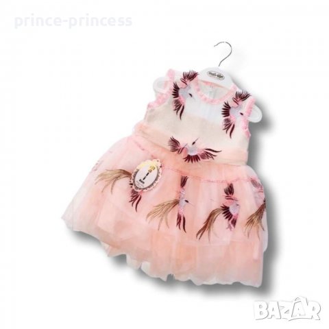 Детска рокля с Птици 1,2,3,4г, снимка 1 - Детски рокли и поли - 36829063