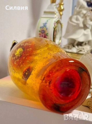 Ръчно духана стъклена стомна , снимка 7 - Декорация за дома - 53844660