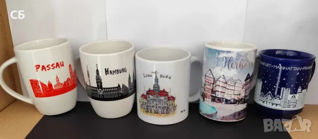 Сувенирни чаши за кафе или чай от Германия и Египет, снимка 2 - Чаши - 48895344