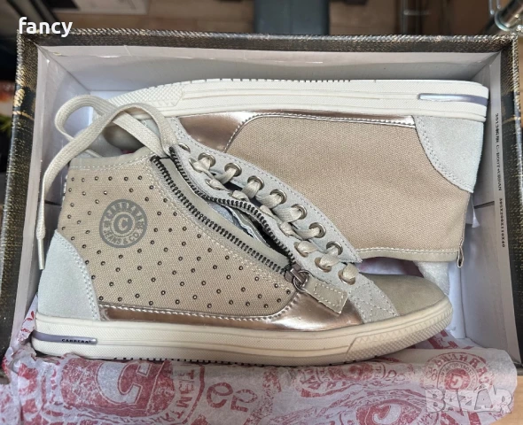 Бежови кецове Carrera Jeans, снимка 5 - Кецове - 50698713