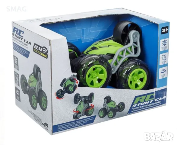 Превозно средство с дистанционно управление, въртящо се на 360° и със зелена светлина S_1230138, снимка 4 - Коли, камиони, мотори, писти - 47921864