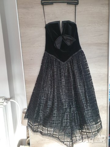 Черна винтидж рокля от LABORN MODELL, снимка 3 - Антикварни и старинни предмети - 41079241