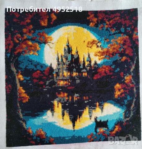 гоблени кръстат бод 34 х 34 см, снимка 3 - Гоблени - 56124413