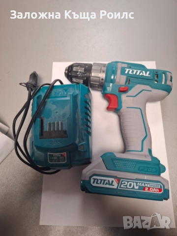 Ак. винтоверт TOTAL INDUSTRIAL, 20V, 1 x 2Ah, 45Nm