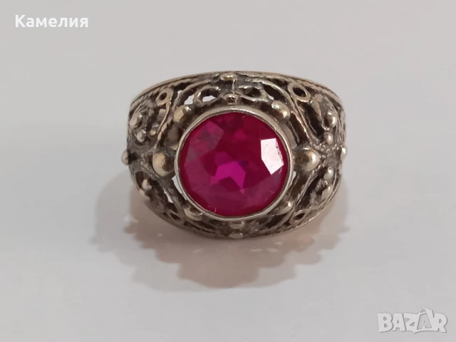 Руско сребро, снимка 6 - Пръстени - 49517264