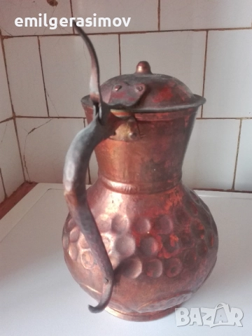 Медна сигнална тръба медна кана и месингов мангал . , снимка 5 - Други стоки за дома - 50822101