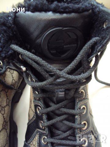 Винтидж  Мъжки оригинални боти Gucci  size 42.5, снимка 4 - Мъжки боти - 34577073