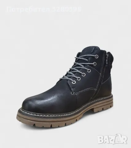 Мъжки боти от естествена кожа. , снимка 2 - Мъжки боти - 47861136