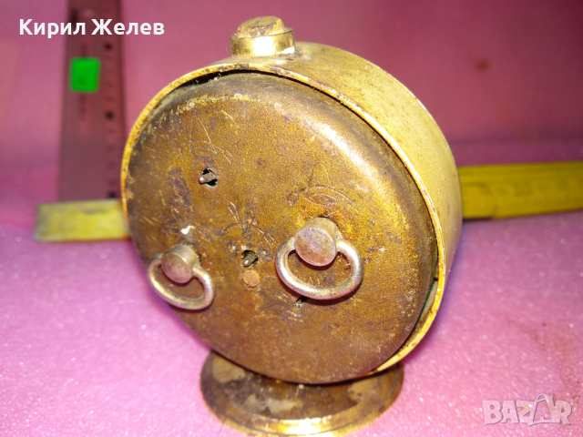 SLAVA MADE in USSR Стар КОЛЕКЦИОНЕРСКИ РУСКИ БУДИЛНИК МЕХАНИЧЕН НАСТОЛЕН ЧАСОВНИК СЛАВА СССР 36901, снимка 2 - Антикварни и старинни предмети - 44536598