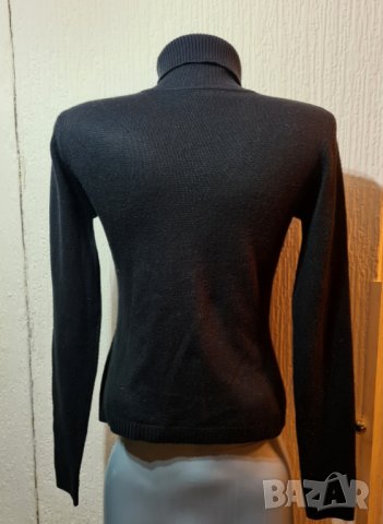 Черен пуловер с поло яка, снимка 11 - Блузи с дълъг ръкав и пуловери - 40888646