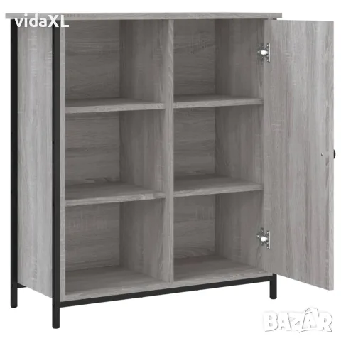 vidaXL Сайдборд, сив сонома, 70x30x80 см, инженерно дърво, снимка 5 - Бюфети - 56148071