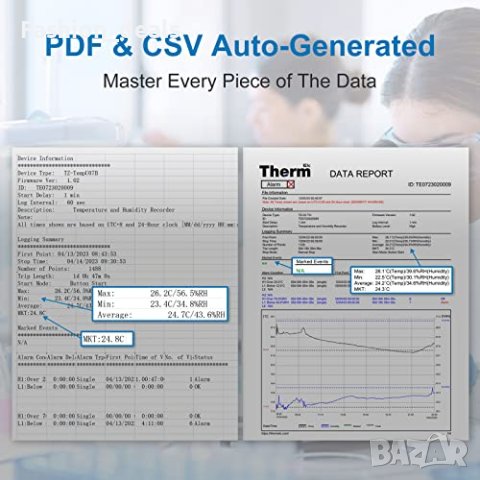 Нов Цифрова сонда Уред Регистратор на данни за температурата и влажността , снимка 8 - Други стоки за дома - 42201342