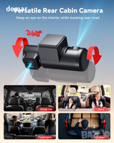 REDTIGER F17 Plus 4-канален видеорегистратор 2.7K+1080P*3, STARVIS 2, снимка 4 - Аксесоари и консумативи - 52074615