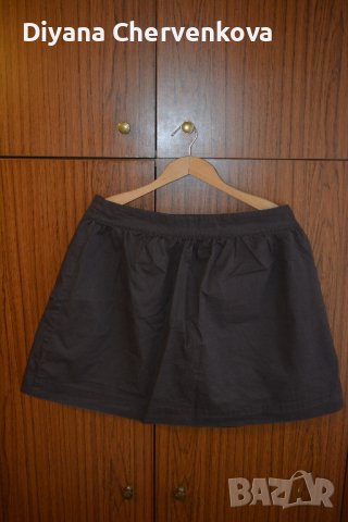 Памучна тъмно кафява пола - Kenvelo, снимка 2 - Поли - 41674122