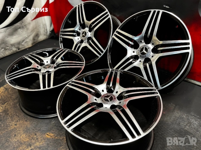 Алуминиеви джанти за Мерцедес (Mercedes), 17 цола, 5х112, 4 броя, снимка 3 - Гуми и джанти - 53629445