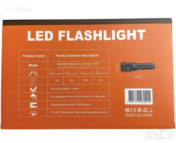 Мощен Акумулаторен LED фенер YEMAO YM-G600, Zoom, Type-C, Power Bank, куфар, снимка 4 - Къмпинг осветление - 55937572