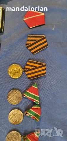 колекция от медали и отличия, вероятно военни или държавни награди, снимка 7 - Колекции - 52207747