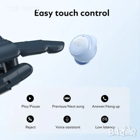 Безжични слушалки висок клас QCY T17, BLUETOOTH 5.1, снимка 4 - Bluetooth слушалки - 48647754