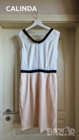 Нова рокля бяло прасковено с якичка, снимка 4 - Рокли - 42388556