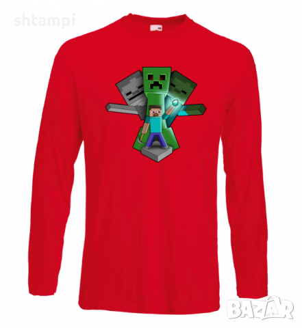 Мъжка тениска Steve Football , майнкрафт,Minecraft,Игра,Забавление,подарък,Изненада,Рожден Ден., снимка 16 - Тениски - 36497205