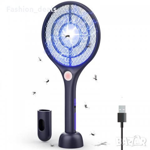 Нова Елекрическа ракета за комари LED светлина 3-слойна защитна мрежа