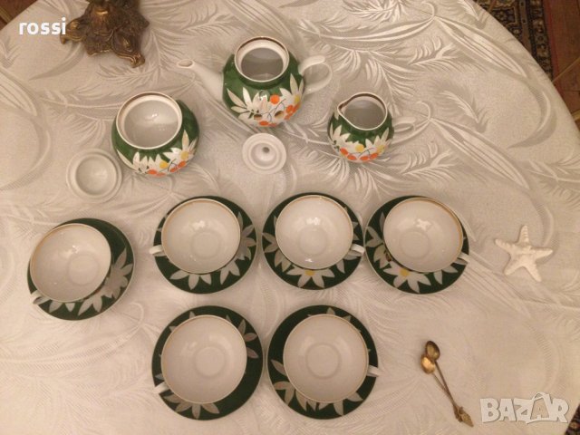 Руски порцелан Дулево Сервиз за чай кафе нов пълен комплект, снимка 12 - Антикварни и старинни предмети - 39519782