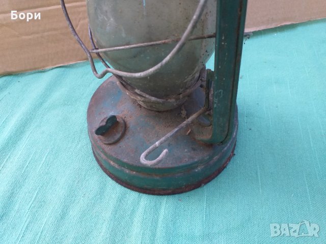 Стар газов фенер лампа, снимка 2 - Други ценни предмети - 34584745