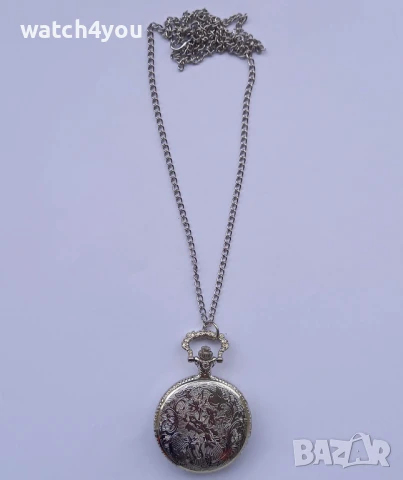 НОВ ДЖОБЕН ЧАСОВНИК С ВЕРИЖКА.ДЖОБНИ ЧАСОВНИЦИ С ФЛОРАЛНИ МОТИВИ КЮСТЕК. POCKET WATCH.DJOBEN DZHOBEN, снимка 10 - Джобни - 8902598