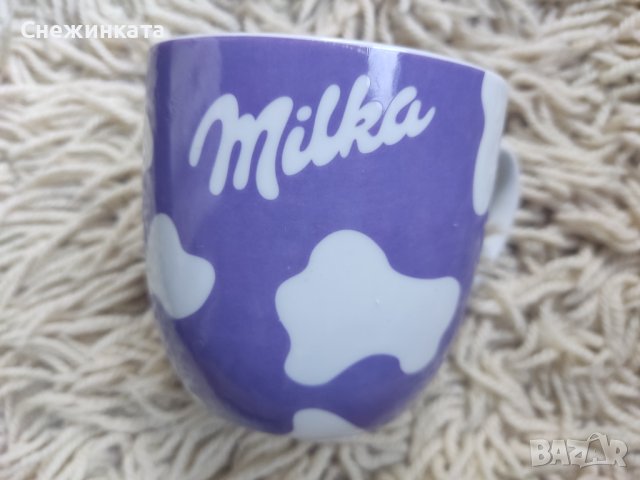 Голяма порцеланова чаша Милка/Milka, снимка 1 - Чаши - 40514753