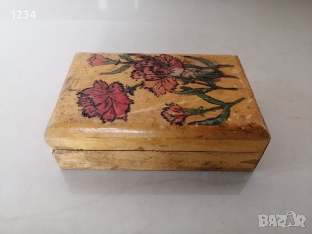 Дървена кутия 11 х 7 h 3.5 см. , снимка 3 - Други стоки за дома - 40931767