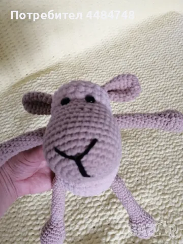 Плетена играчка овца