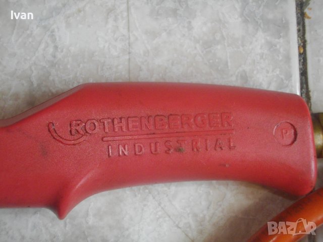 ROTHENBERGER-58 см Газова Горелка За Покриви/Хидроизолации-Немска-Профи-С Маркуч и Редуцир Вентил, снимка 13 - Други инструменти - 41443485