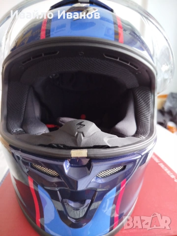 Scorpion Exo R1 Evo Air FC Barcelona Размер L, снимка 5 - Аксесоари и консумативи - 53720506