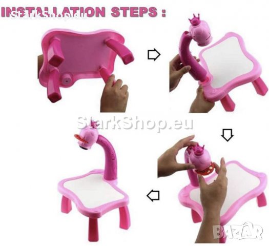 Масичка за рисуване и оцветяване – проектор от 24 части, снимка 9 - Други - 39893390