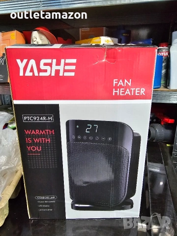 отоплителна печка с керамичен нагревател yashe 1800w., снимка 6 - Отоплителни печки - 53363591